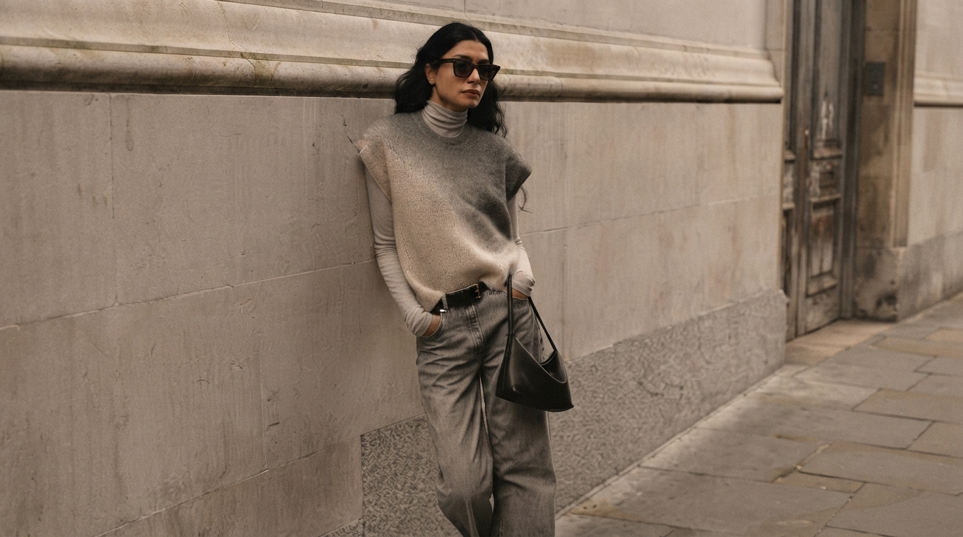 Editorial illustration for The 5-Piece Fall Wardrobe: A Framework for Endless Minimalist Outfits